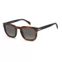 DAVID BECKHAM DB-7076-S-EX4 Saulesbrilles Vīriešu Taisnstūra Acetāta Rāmis Pelēkas Lēcas 50/23/145 mm