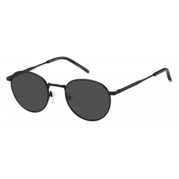 TOMMY HILFIGER TH-1973-S-003 Vīriešu kvadrātveida saulesbrilles - Melns rāmis, pelēkas lēcas 50/22/145 mm