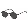 TOMMY HILFIGER TH-1973-S-003 Vīriešu kvadrātveida saulesbrilles - Melns rāmis, pelēkas lēcas 50/22/145 mm