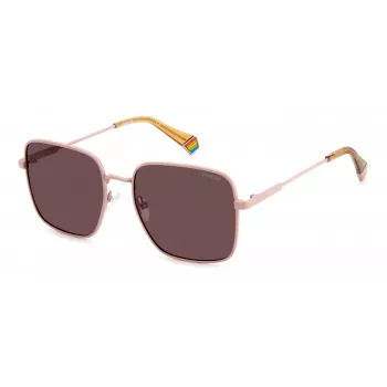 Polaroid PLD6194SX8KJ Sieviešu kvadrātveida polarizētas saulesbrilles - Melna/Pelēka