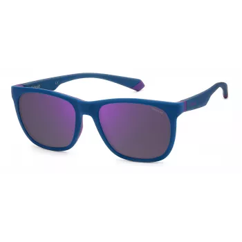 POLAROID PLD2140S802 Unisex taisnstūra saulesbrilles - Havana/Brūna - Polarizētas UV400