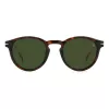 DAVID BECKHAM DB-1111-S-086 Unisex saulesbrilles, Havana/Tortoiseshell acetāta rāmis, pelēkas polikarbonāta lēcas, 52 mm