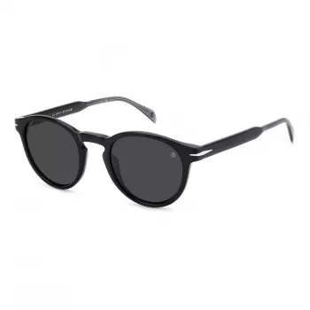 DAVID BECKHAM DB-1111-S-08A Saulesbrilles Vīriešu Taisnstūra Acetāta Rāmis Tumši Pelēks 50/23/145 mm