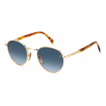 DAVID BECKHAM DB-1116-S-06J Taisnstūra Havana saulesbrilles - Zaļa lēca 51mm