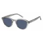 TOMMY HILFIGER TH-1970-S-KB7 Vīriešu taisnstūra saulesbrilles Melna/Pelēka 49mm