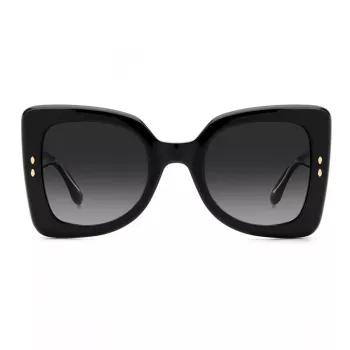 ISABEL MARANT Sieviešu saulesbrilles IM-0120-S-807 - Taisnstūra acetāta rāmis, pelēkas polikarbonāta lēcas, 52 mm
