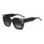 CAROLINA HERRERA HER0130S807 Sieviešu tauriņveida saulesbrilles, spīdīgi melnas, pelēkas, 52 mm