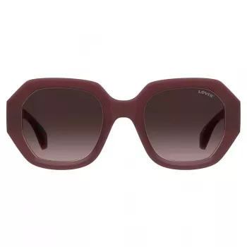 LEVI'S LV-1066-S-LHF Sieviešu taisnstūra saulesbrilles Havana Brūns Gradients 51mm