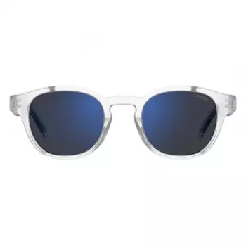 LEVI'S LV-5060-S-2M4 Vīriešu taisnstūra saulesbrilles, Havana rāmis, brūnas lēcas, 48 mm