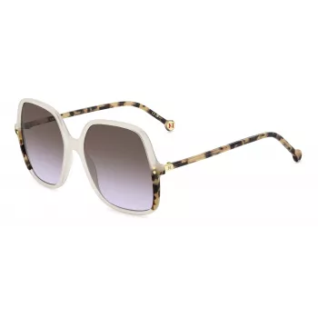 CAROLINA HERRERA Sieviešu saulesbrilles HER0244SSZJ Cat Eye Melns Acetāts Pelēks Gradienta Lēcas 56/18/140 mm