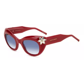 CAROLINA HERRERA Sieviešu kaķacs formas saulesbrilles HER0215SC9A - Havana/Brūns gradients 50/25/140 mm
