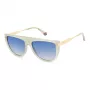 Polaroid PLD6221SX10A Sieviešu taisnstūra polarizētas saulesbrilles - Havana acetāta rāmis, brūna lēca