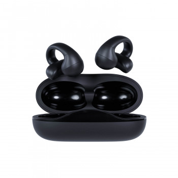 Happy Plugs Clip Bezvadu Atvērtās Auss Clip-On Austiņas (Melna)