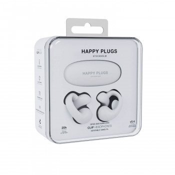 TURA SCANDINAVIA AB Happy Plugs Clip - True Wireless Open-Ear Earbuds (White)