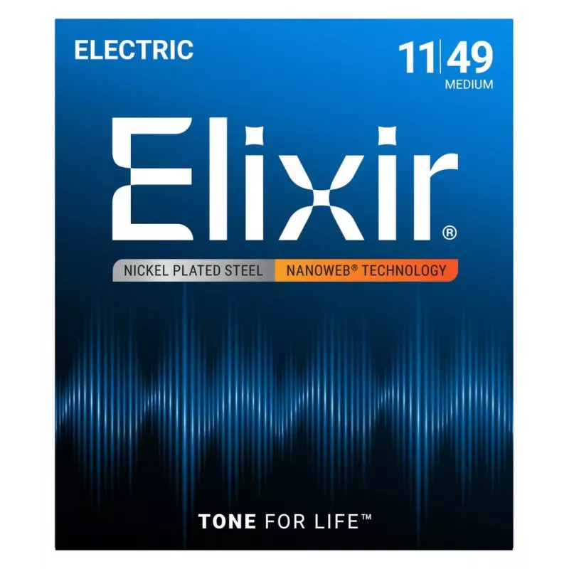 Elixir 12102 Medium (11-49) NW elektriskās ģitāras stīgas