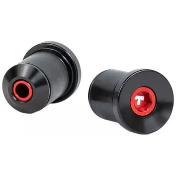 Tilt Bar Ends 22 Size - Melns - Nylon Composite - Pāris