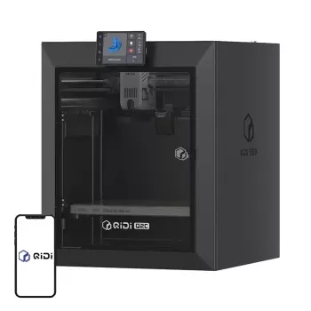 QIDI Q2C 3D Printer - Pilnībā slēgts FDM printeris ar 200x200x200mm drukas tilpumu, tiešās piedziņas ekstrūderi, PEI magnētisko drukas platformu, Wi-Fi un skārienekrānu