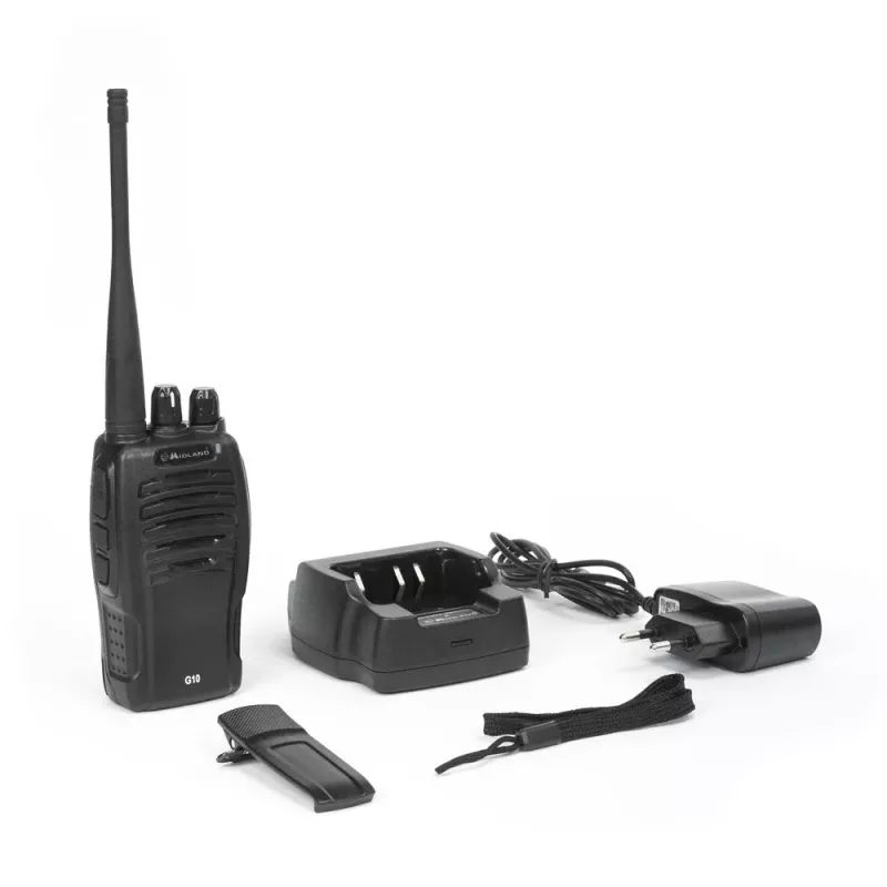 Midland G10 Pro PMR446 Divvirzienu radio, viens aparāts