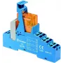 Finder FIN 48.P5.7 24V - Sakabes relejs - Push-In 2 pārslēgšanas kontakti 24 V DC