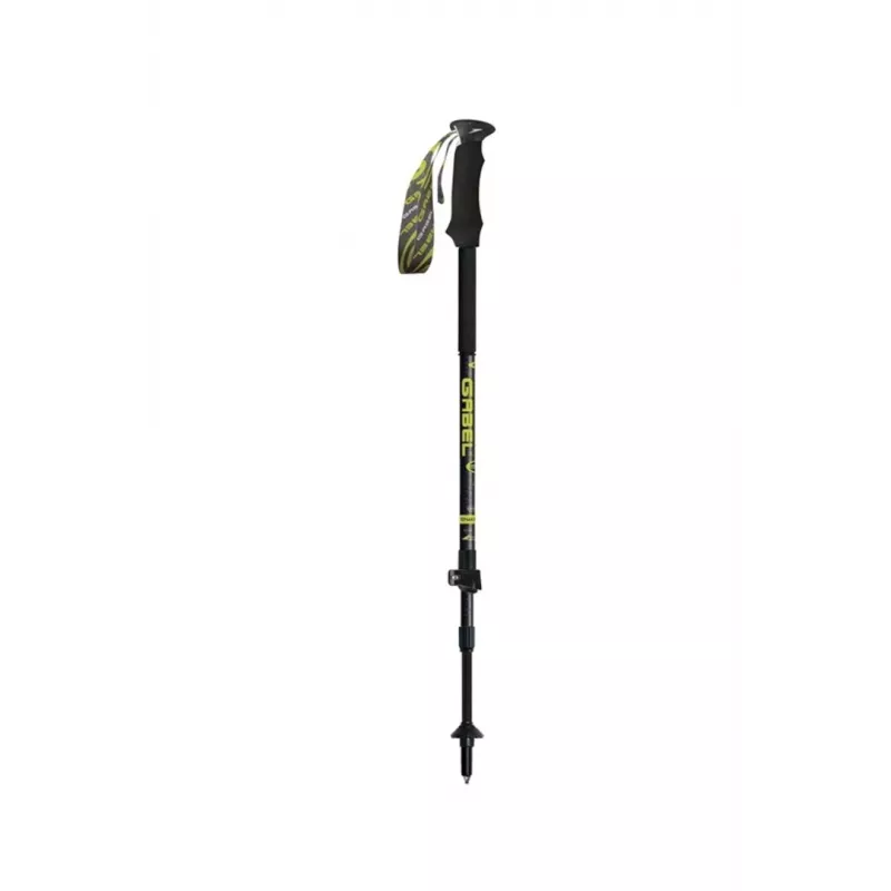 Escape Poles Carbon XT Tour ai GABEL - 3-Sekciju oglekļa nūja, 66-142 cm, 218g, Melna/Sarkana/Dzeltena