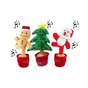 Koala Games G2585 Christmas Dancing, Singing & Lighting Plush 36 cm