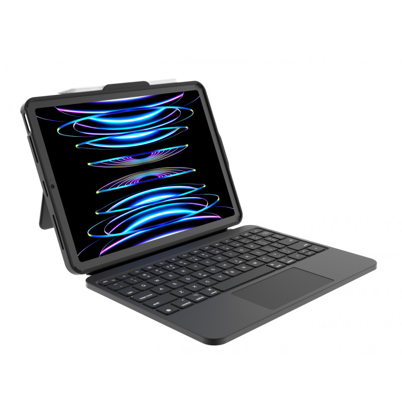 DEQSTER Prime Keyboard Case for iPad 10th Gen (2022) UK QWERTY Black