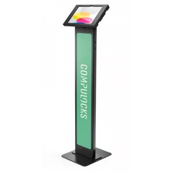 Compulocks iPad 10.9 10th Gen Swell Enclosure Brandable Floor Stand - Black