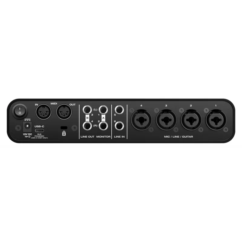 MOTU M6 Audio interfeiss - 6x4 USB-C ar 4 priekšpastiprinātājiem, 192 kHz