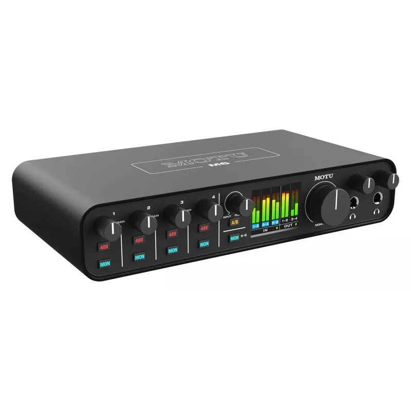MOTU M6 Audio interfeiss - 6x4 USB-C ar 4 priekšpastiprinātājiem, 192 kHz