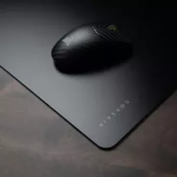 Corsair MM Glass Mouse Pad, Matte Glass Surface, Non-Slip Base - Black, 40cm x 50cm