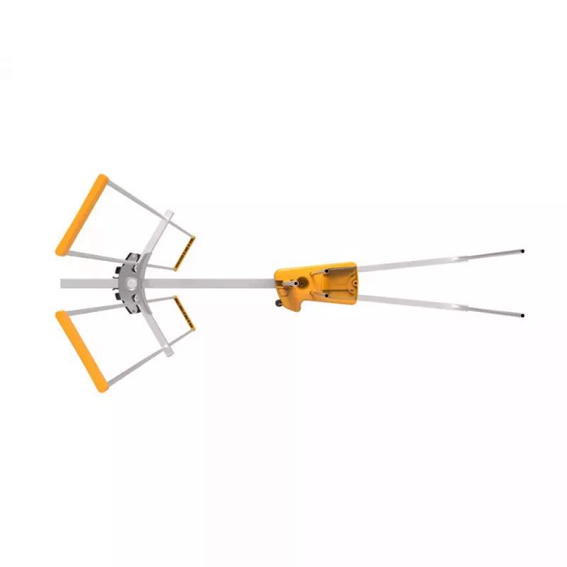 TELEVES Yagi V BIII VHF antena, 5 elementi, 174-230 MHz, 7,5 dBi, F-tipa savienotājs, āra, melna