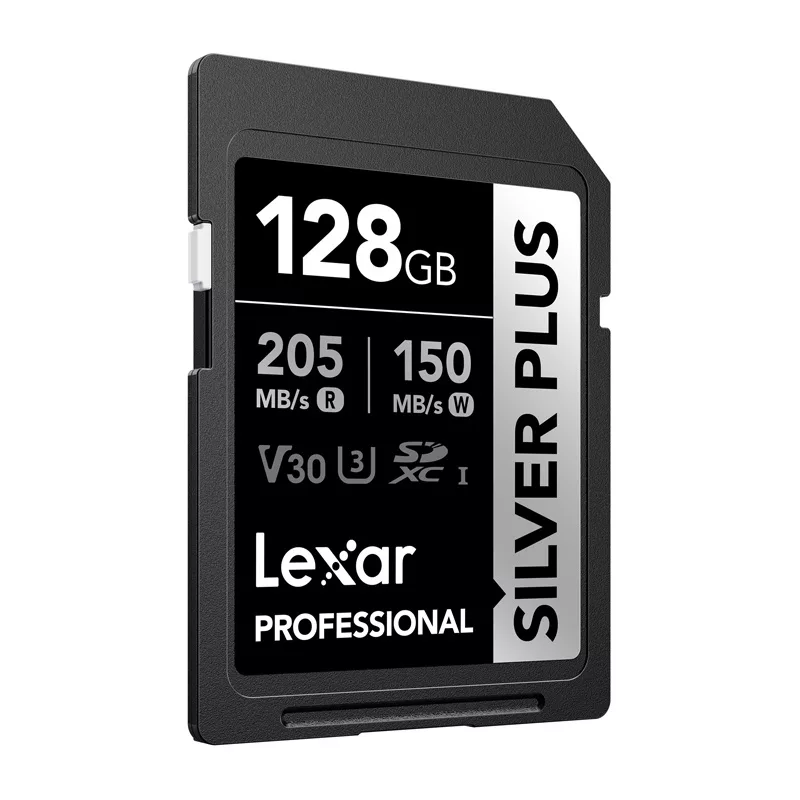 Lexar Professional SILVER PLUS SDXC 128GB atmiņas karte UHS-I U3 V30