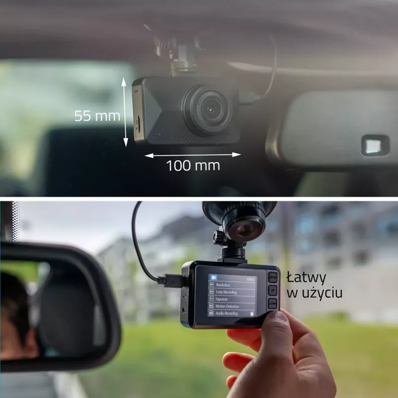 LAMAX T3 Dashcam Full HD 1080p 140° Wide Angle ar G-Sensor un Parking Mode
