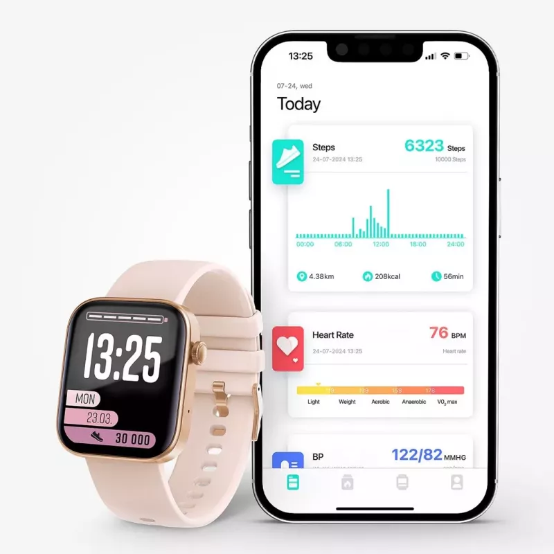 LAMAX BCool2 Plus Smartwatch 1.8 collu TFT skārienekrāns Zelts