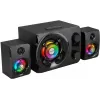 Rampage RMS-G8 25W portatīvais Bluetooth skaļrunis ar RGB apgaismojumu, TWS, FM radio, melns