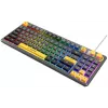 Rampage CYCLONE KNOB RGB 90% mehāniskā tastatūra, Outemu Blue slēdži, melna
