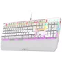 Rampage KB-R86 UMBRA mehāniskā tastatūra, balta, Outemu Blue slēdži, RGB fona apgaismojums, USB vadu