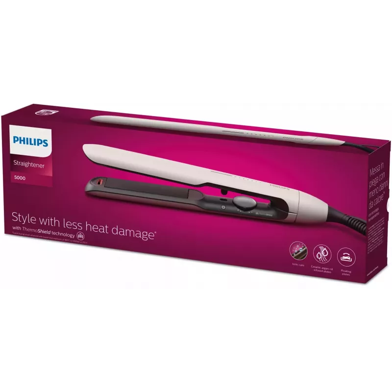 Philips 5000 Series BHS515/00 Matu taisnotājs, Silts Balts, 1.8 m vads