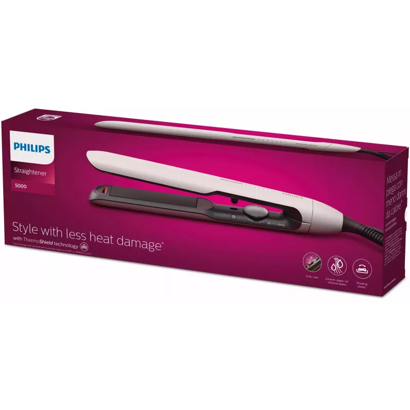 Philips 5000 Series BHS515/00 Matu taisnotājs, Silts Balts, 1.8 m vads