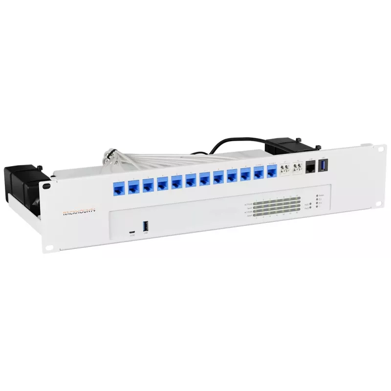 Rackmount.IT RM-SR-T16 Rack Mount Kit for SonicWall TZ300, TZ400, TZ500, TZ600, SOHO, NSA 2600, NSA 3600, NSA 4600, NSA 5600, NSA 6600 - 1U 19-Inch Steel Mounting Bracket with Patch Cables
