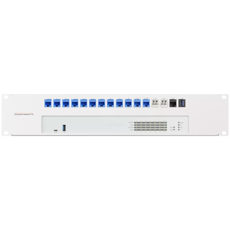 Rackmount.IT RM-SR-T16 Rack Mount Kit for SonicWall TZ300, TZ400, TZ500, TZ600, SOHO, NSA 2600, NSA 3600, NSA 4600, NSA 5600, NSA 6600 - 1U 19-Inch Steel Mounting Bracket with Patch Cables