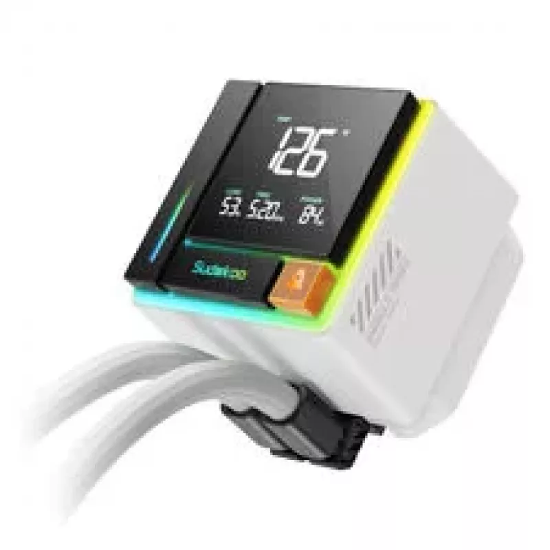 Sudokoo Energlo 360 AiO šķidruma dzesētājs, LCD displejs, ARGB - 360mm, balts
