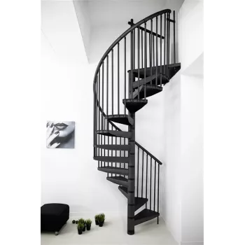 STAIRS RONDO Spirālveida kāpnes Antracīts 12 pakāpieni 269-300 cm