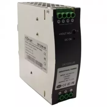 HISMART DR-120-48 DIN sliežu barošanas bloks 48V 120W 2.5A