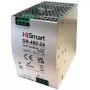 HISMART DR-480-24 DIN sliežu barošanas bloks 24V 20A 480W