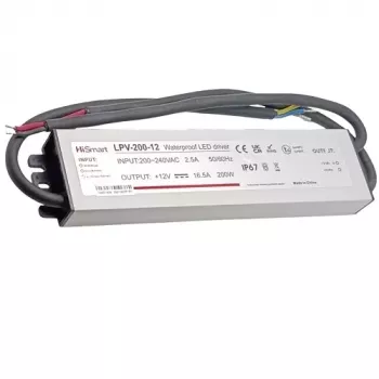 HISMART LPV-200-12 Barošanas bloks 12V 16.5A 200W IP67