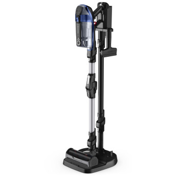 Rowenta X-Force Flex 14.60 Auto Docking bezvadu kāta putekļsūcējs RH99C3 - zils/alumīnijs, 32.4V, 70 min darbības laiks, Aqua galva, LED apgaismojums