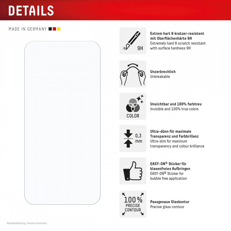 E.V.I. DISPLEX Smart Glass ekrāna aizsargs Xiaomi 13T Pro / 13T – 9H rūdīts stikls, ultra-caurspīdīgs, Easy-On rāmis