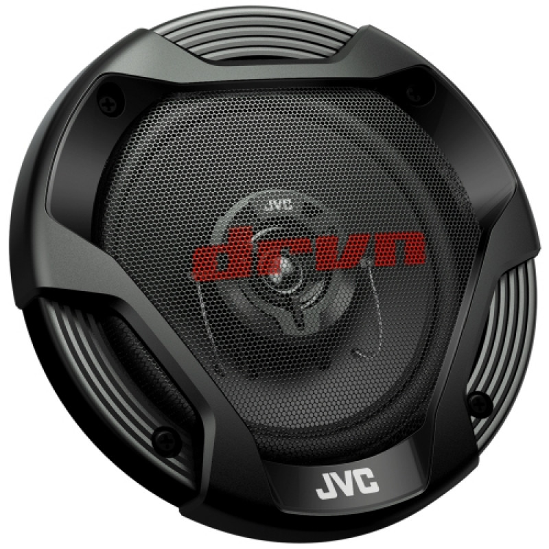 JVC CS-DR522 13 cm 2-virzienu koaksiālie skaļruņi automašīnai - 260W maksimālā jauda, vizlas konusa zemfrekvenču skaļrunis, līdzsvarota kupola tweeter (pāris)