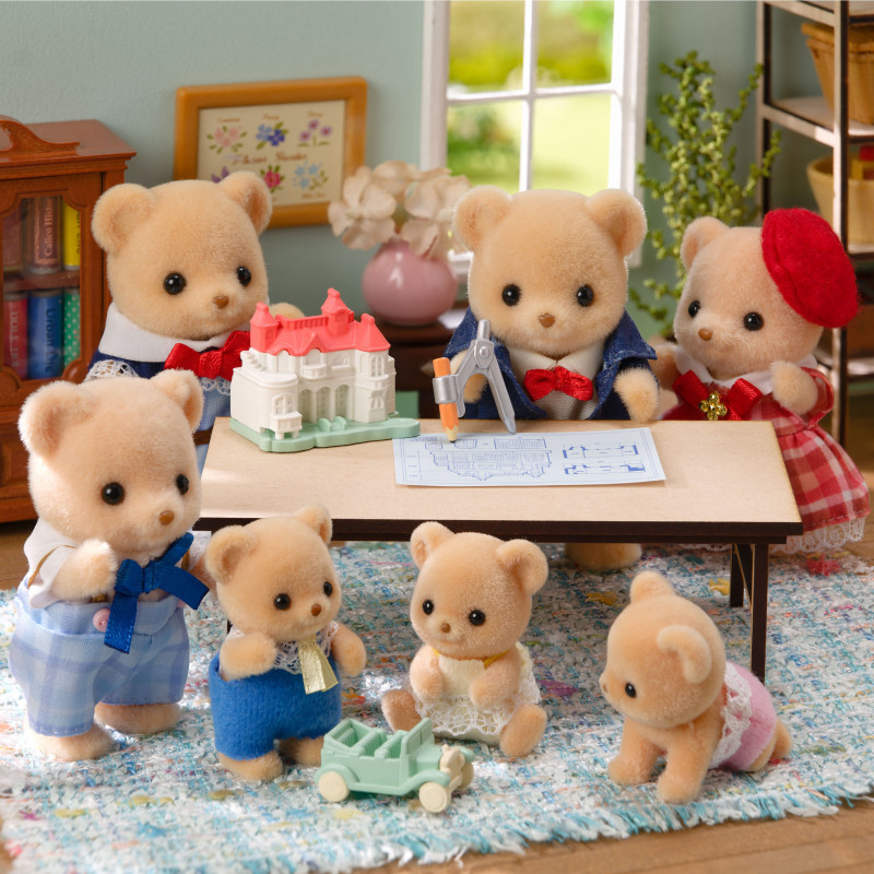 EPOCH Sylvanian Families Biscuit Bear Family - 4 kolekcionējamas figūriņas